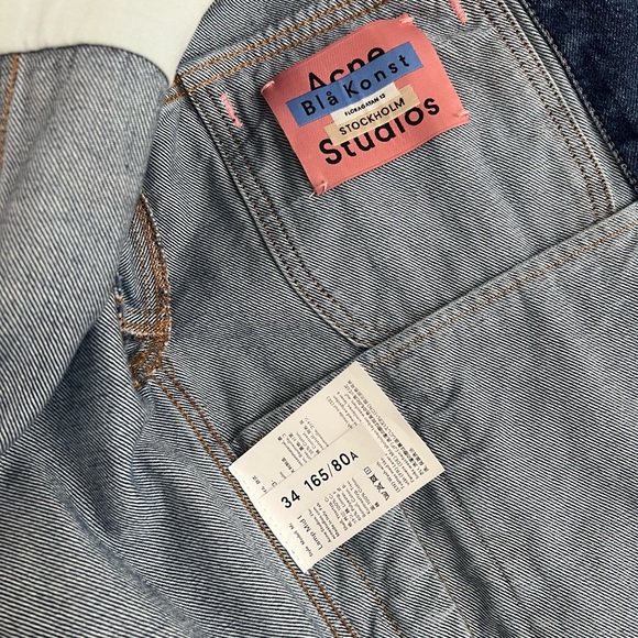 Acne Studios Lamp Mid Blue Denim Jacket Size 34 - Picture 9 of 9